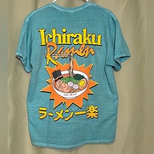 Naruto Shippuden Ramen Smile Short Sleeve Crunchyroll Exclusive Teal Tee-Shirt L